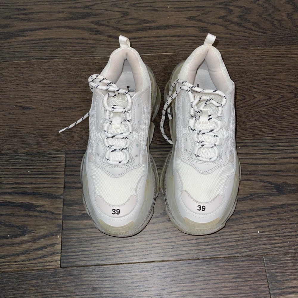 White balenciaga track sneakers